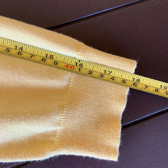 East of 7th Embroidered Flowers Yellow Open Cardigan Size L 3/4 Sleeves - Picture 9 of 11